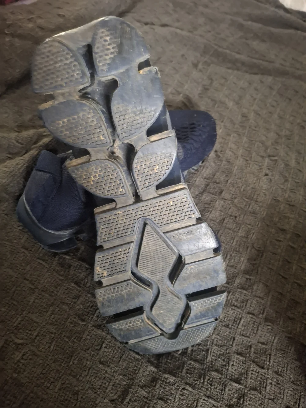 Men's Navy Knit Athletic Sneakers - Lightweight Comfort